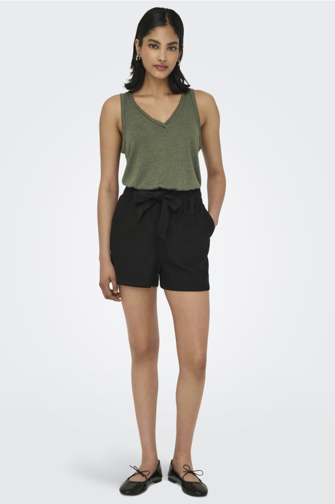 ONLPENNY S/L V-NECK TOP JRS 15320076 IVY GREEN